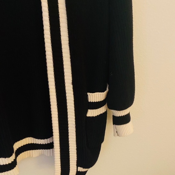 SOOOOLD! ❤️Who What Wear Black and White Cardigan - Picture 7 of 8